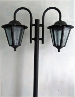 Poste farol hexagonal doble tipo parque 2M